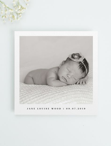 Clean Portrait, Birth Announcement Ideas Without Face, Simple Birth Announcement, Birth Announcement Christmas Card, Christmas Card Birth Announcement, Birth Announcement Cards, Baby Announcement Card, Baby Hospital Pictures, Modern Birth Announcement