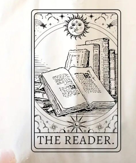 Banned Book Tattoo, Vintage Book Tattoo Ideas, Moon And Book Tattoo, The Reader Tattoo Tarot, A Reader Lives A Thousand Lives Tattoo, Book Mark Tattoo, Book Tarot Card Tattoo, Old School Book Tattoo, Dark Book Tattoo