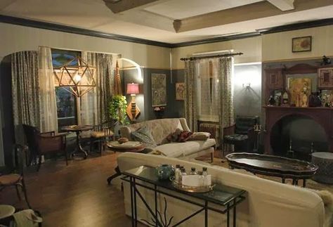 Family Room from "Witches of East End"  This house makes my heart beat faster. Witches Of East End, Household Furniture, Room Set, Victorian Homes, My Dream Home, Living Dining Room, Living Area, Home Furnishings, Family Room