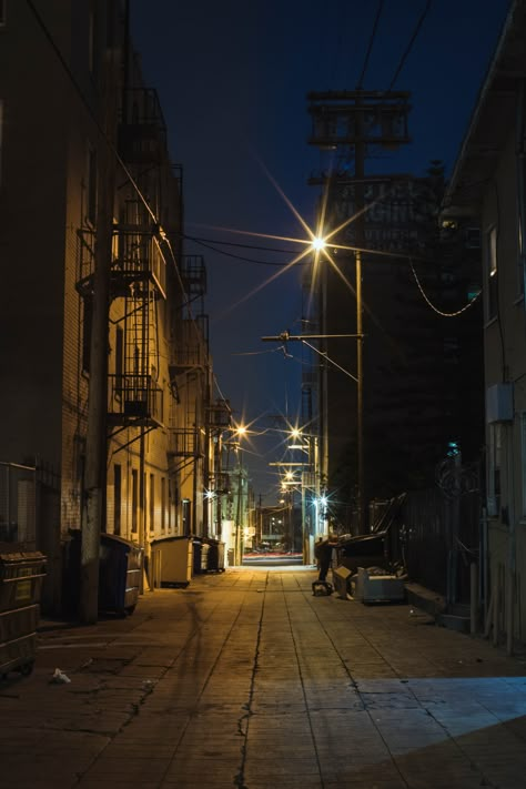 Los Angeles Alleyways Los Angeles Alleyway, Dark Los Angeles Aesthetic, Los Angeles Street Photography, Alley Photography, Phoenix Ashes, Pathways Landscape, Vampire Apocalypse, Way Illustration, Legend Aesthetic