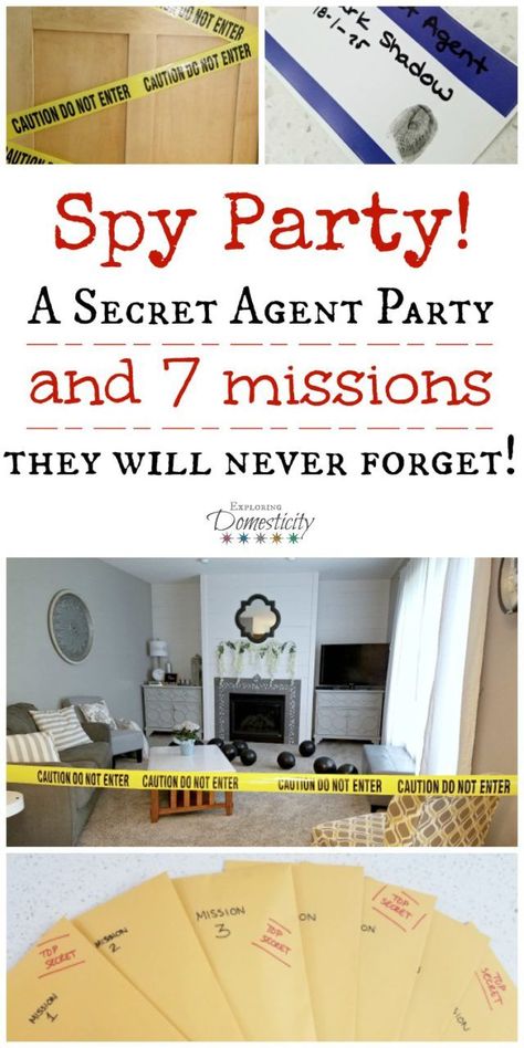 Geheimagenten Party, Secret Agent Party, Spy Birthday Parties, Detective Party, Escape Room For Kids, Spy Party, Spy Games, Festa Harry Potter, Spy Kids