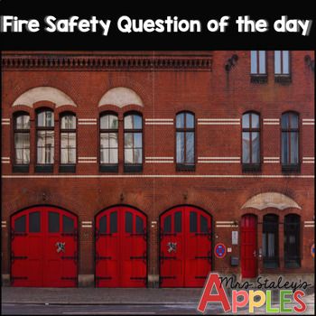 Question of the day is a great way to start the beginning of class. Question of the day can help build a young students critical thinking skills, curiosity, and language development. Students will also work on recognizing their names as the school year progresses. Each packet is based upon a theme and includes a cover, 10 questions, and 10 answers. If you would like to stay connected and learn about future products you can find me on Facebook @ Mrs. Staley's Apples Question Of The Day, Language Development, Critical Thinking Skills, Fire Safety, Thinking Skills, Stay Connected, Critical Thinking, The School, School Year