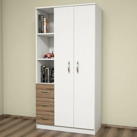 Marr 2 Door Wardrobe Metro Lane Two Door Wardrobe Design, Modern Bedroom Wardrobe Design, Bedroom Wardrobe Design Ideas, Wooden Wardrobe Designs, Two Door Wardrobe, Wooden Cupboard Design, Wardrobe Design Ideas, Modern Bedroom Wardrobe, Wooden Wardrobe Design