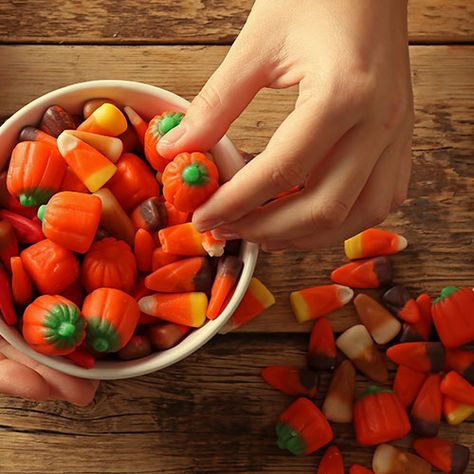 Candy corn seems like a harmless Halloween treat but that couldn't be farther from true. Here's the scary reason why you shouldn't eat it on SHEfinds. Healthy Candy Corn, Healthy Candy, Healthy Carbs, Halloween Treat, What To Eat, Non Stop, Candy Corn, Reason Why, Halloween Treats