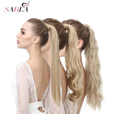 Fake Ponytail, Ponytail Blonde, Invisible Ponytail, Elegant Ponytail, Hair Extension Clips, Tail Hair, Wig Straight, Halo Hair Extensions, Curly Ponytail