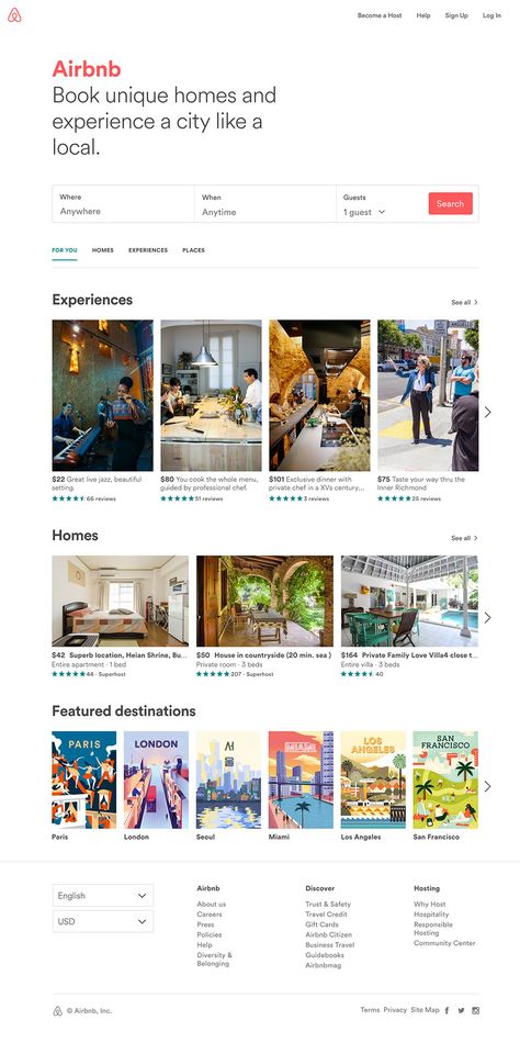 Airbnb Web Design, Airbnb Website Design, Paris Airbnb, Search Ui, Airbnb Website, Hotel Website, Airbnb Host, Website Design Inspiration, 2024 Vision