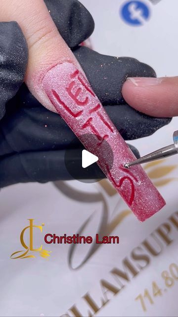 Lam Christine on Instagram: "Let It Snow quick tutorial 🎀 
Merry Christmas 💋🍒 Go get your nails done now 🪄

#sparklenails #nailsfashion #nailsflorida #nailsofinstagram #nailspromote #supernails #promotemynails #fashionnails #nailsoftheday #namenails #nails#instagram#nailsinspire #nailsvideos #cllamsupply #teamcllam #christine__lam" Let It Snow Nails, Snow Nails, Nails Done, Super Nails, Sparkle Nails, Cool Trucks, Let It Snow, Winter Nails, How To Do Nails