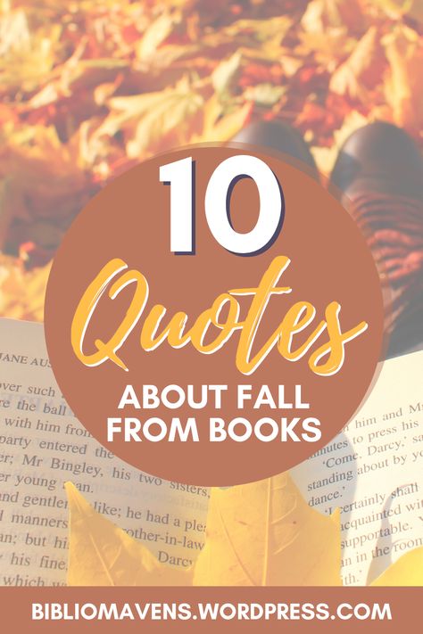 Fall is our favourite time of year. What book lover doesn't love snuggling up with a blanket, a hot tea, and a good book amongst the falling leaves and burnt colours of Fall? Like any book lover, we love a good book quote. Here are 10 quotes from books and authors to get you in the fall mood! Check out our blog for more. Fall Reading Quotes, Fall Book Quotes, Quotes About Fall, Quotes From Books, Book Blogging, Fall Or Autumn, Fall Reading, Fall Mood, Best Quotes From Books