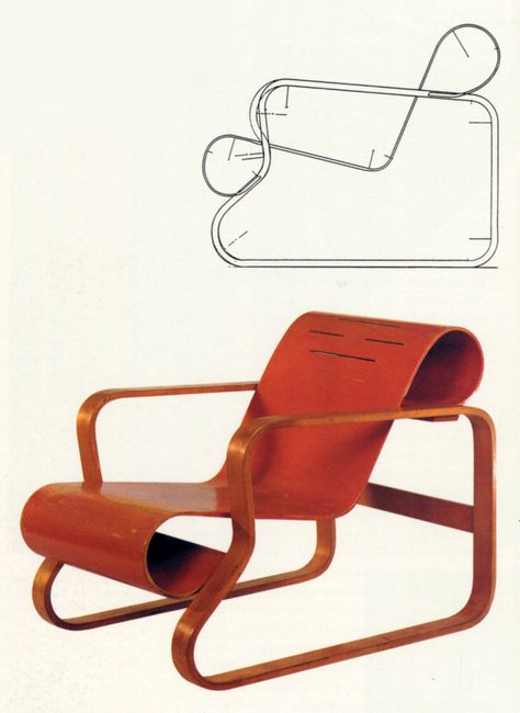 Vintage Design Furniture, Bauhaus Chair Design, Paimio Chair, 1930 Furniture, Bauhaus Chairs, Bauhaus Furniture Design, App Design Trends, Bauhaus Interior, Furniture Graphic