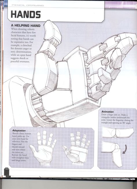 Mecha Hand Reference, Robot Tutorial Drawing, Robot Hand Drawing Reference, Transformers Hand Reference, Robot Anatomy Drawing, Transformers Pose Reference, Transformers Sketch Drawings, Mech Drawing Tutorial, Mech Drawing Design Reference