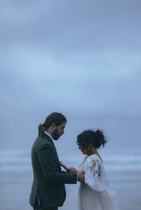 Foggy Cannon Beach Oregon Coast Elopement — Jess Glass Cannon Beach Wedding, Oregon Beach Wedding, Oregon Coast Elopement, Oregon Coast Wedding, Oregon Beach, Coast Elopement, Oregon Beaches, Cannon Beach Oregon, Asbury Park