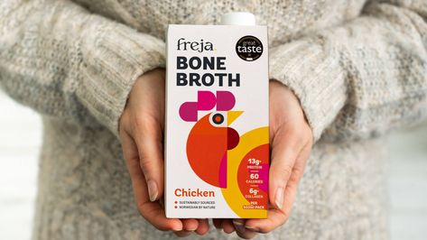 Human Nutrition, Eat Happy, Norwegian Food, Drinks Brands, Bone Broth, Living Well, Food Packaging, Broth, Packaging Design Inspiration