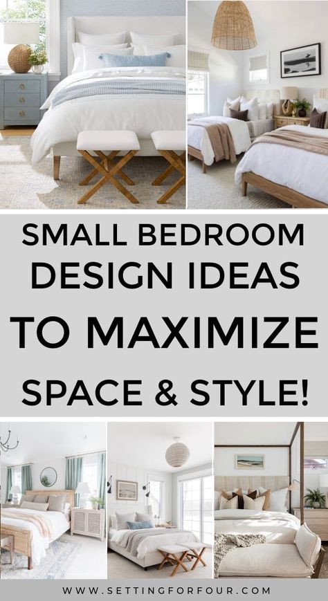 Small Bedroom Ideas To Maximize Space and Style. Furniture layout and small space solutions! Standard Bedroom Ideas, Au Pair Bedroom Ideas, Bedroom Furniture Ideas For Small Rooms, Small Contemporary Bedroom Ideas, Guest Bedroom Furniture Layout, Lake House Guest Bedroom Ideas, Small Bedroom Double Bed Layout, How To Set Up A Small Bedroom, Airbnb Bedroom Design