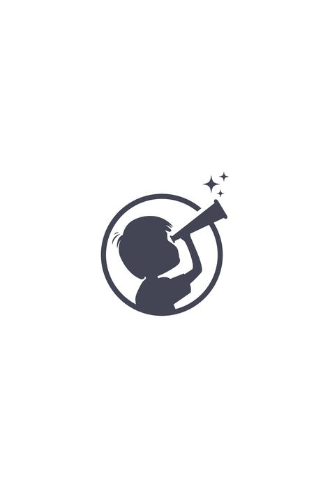 Kindergarten Logo, Designer Brand Identity, Future Logo, Planet Logo, Dream Logo, Space Logo, Negative Space Logos, Minimalist Business Logo, Editing Ideas