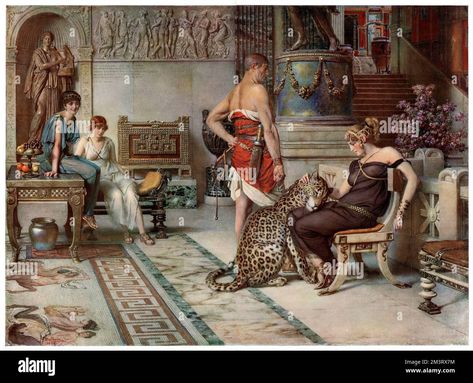 Download this stock image: A Present from Caesar, a Vision of Imperial Rome. Painting by Fortunino Matania, exhibited at the R. I. Galleries, 1926. Date: 1926 - 2M3RX7M from Alamy's library of millions of high resolution stock photos, illustrations and vectors. Fortunino Matania, Rome Painting, A Present, Large Picture Frames, Wonderful Images, Photo Library, Picture Library, Stock Pictures, Art Reproductions