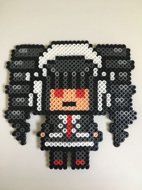 Perler Bead Patterns Danganronpa, Perler Beads Danganronpa, Danganronpa Perler Beads, Danganronpa Perler, Anime Perler Beads, Anime Perler Bead Patterns, Bead Templates, Pokemon Perler Beads, Melty Bead Patterns