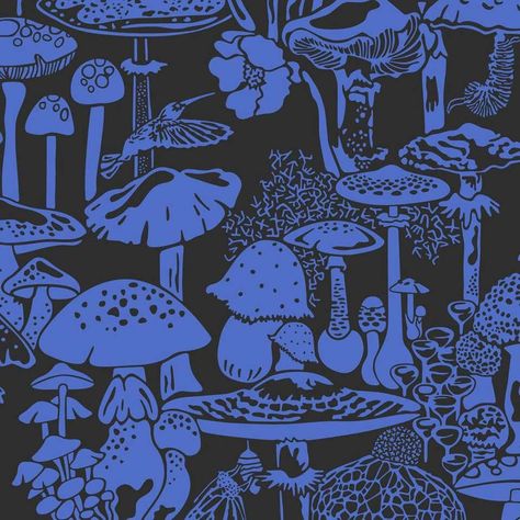 Difficult Paintings, Mushroom City, Wallpaper Mushroom, Ship Wallpaper, Trippy Patterns, Cityscape Wallpaper, Mushroom Wallpaper, Wallpaper Purple, Witchy Wallpaper