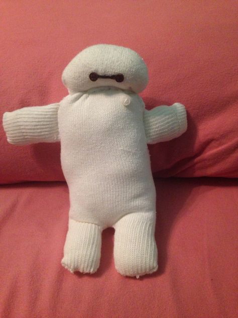 DIY Baymax from Big Hero 6. First time hand-stitching and making a toy. Stuffed Plushies, Big Plush, Baymax, Hero 6, Big Hero 6, Big Hero, Hand Stitching, Dinosaur Stuffed Animal, First Time