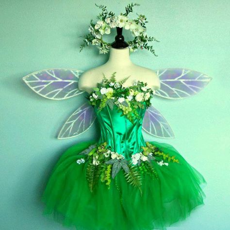 Tinker Bell Rave Outfit, Fairy Dress Costume, Adult Fairy Costume, Fairy Costume Diy, Tinkerbell Costume, Fairy Nature, Nature Fairy, Fairy Festival, Green Fairy