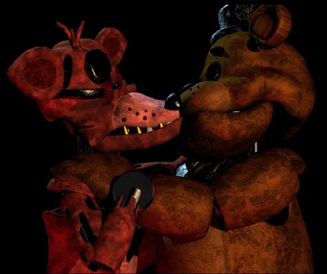 Freddy X Foxy, Fnaf Ship, Fnaf Story, Kiss Meme, Fnaf Ships, Freddy Fazbear, Fnaf Funny, Anime Fnaf, Fnaf Art