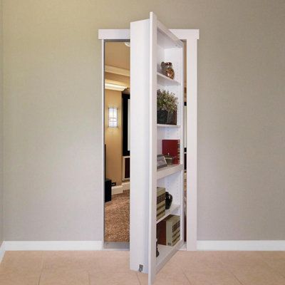 Diy Murphy Door, Storage Basement, The Murphy Door, Hidden Door Bookcase, Kitchen Extensions, Murphy Door, Bookshelf Door, Secret Passage, Hidden Doors