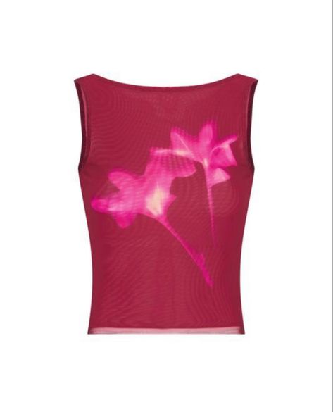 Dark Red Background, Backless Top, Flower Tops, Dolce E Gabbana, Sustainable Fabrics, Pink Fabric, Red Background, Pink Tops, Cute Tops