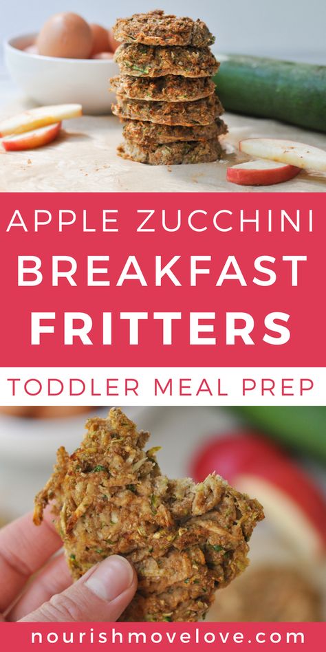 Apple Zucchini Breakfast Fritters Toddler Meal Prep Blw Breakfast Ideas Freezer, Nourish Move Love Recipes, Zucchini Recipes Toddler, Zucchini Baby Recipes, Zucchini Toddler Recipes, Toddler Zucchini Recipes, Avocado Recipes Toddler, Toddler Breakfast Cookies, Toddler Breakfast Meal Prep