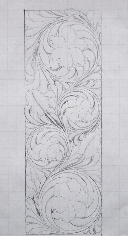 Scrollwork Ornament Drawing Patterns, Filigree Drawing, Scrollwork Pattern, Ornament Drawing, Leather Working Patterns, Tooling Patterns, Leather Tooling Patterns, Leather Craft Patterns, Leather Carving