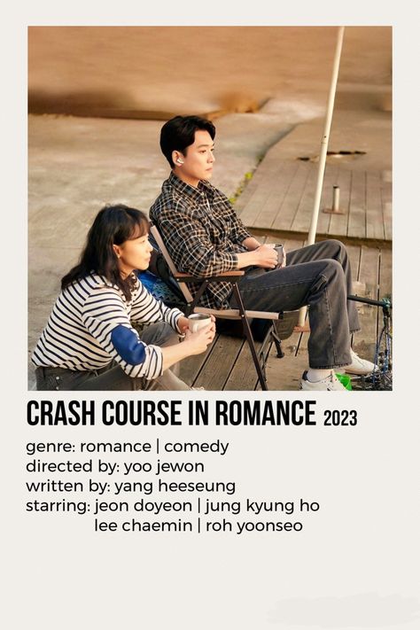 Crash Course In Romance Poster, Crush Course In Romance Kdrama, Romance Kdrama, Romance Poster, Crash Course In Romance, Kdrama Posters, Kdrama Poster, Night Film, Series Poster