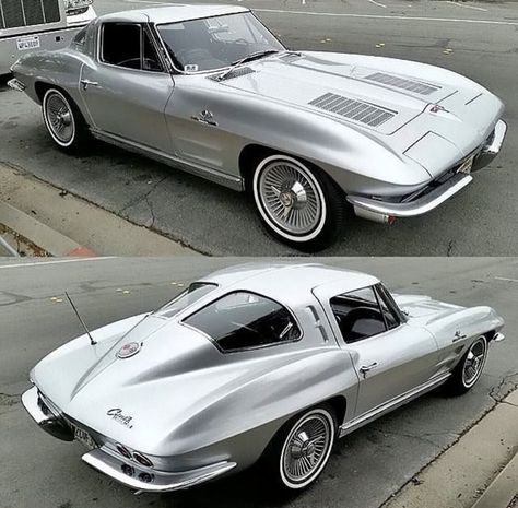 63 63 Corvette, Hell Cat, Corvette C2, Auto Vintage, Bmw Classic Cars, Classic Corvette, Chevrolet Corvette Stingray, Split Screen, Cars Muscle