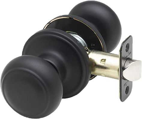 Copper Creek CK2020BC Colonial Knob, Black - Doorknobs - Amazon.com Exterior Door Knobs, Colonial Door, Black Door Knobs, Hallway Closet, Spec House, Stainless Steel Door, Smart Door Locks, Smart Door, Black Door