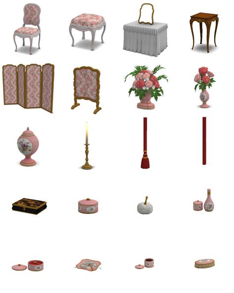 The Sims 4 Cc Victorian Furniture, Sims 4 1800s Furniture, Sims 4 Victorian Cc Furniture, Sims Blender, Sims 4 Decades Challenge, Sims Medieval, Sims Packs, French Royalty, Pelo Sims