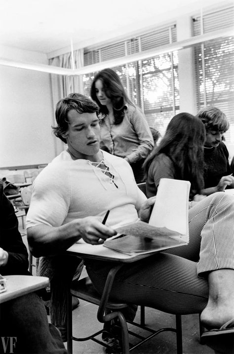 Pumping Iron: 20 Rarely Seen Photos of Arnold Schwarzenegger | Vanity Fair Arnold Gym, Arnold Schwarzenegger Gym, Arnold Schwarzenegger Muscle, Arnold Bodybuilding, Old Bodybuilder, Arnold Schwarzenegger Bodybuilding, Schwarzenegger Bodybuilding, Patrick Schwarzenegger, Maria Shriver