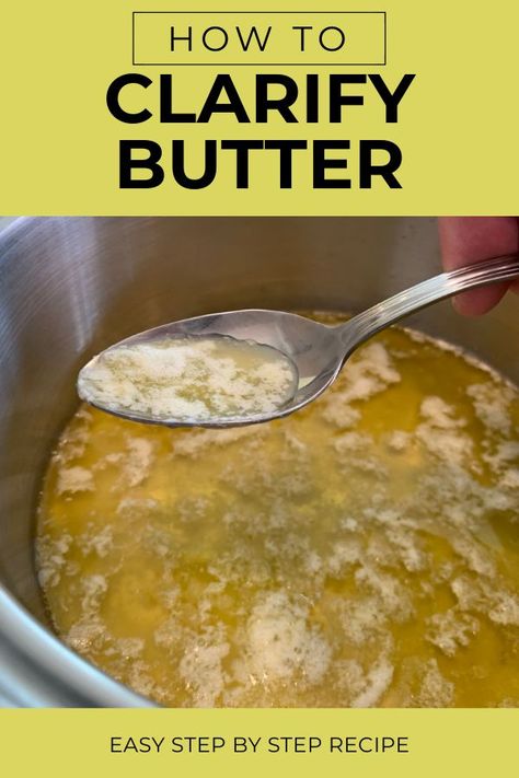 How To Clarify Butter, Clarified Butter Recipe, Clarify Butter, Compound Butter Recipe, Making Ghee, Butter Alternative, Butter Recipes, Whole30 Recipes, Seafood Boil