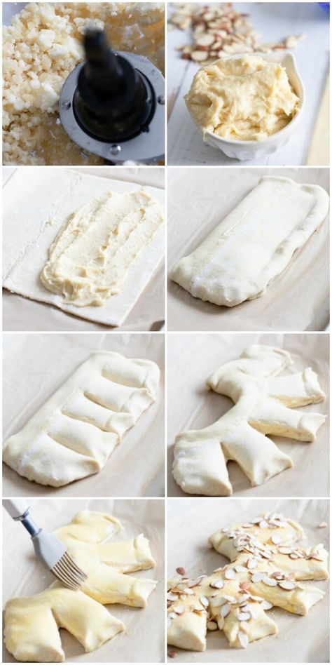 Try this melt-in-your-mouth delicious Almond Bear Claw pastry recipe! Easy to make, flaky, and irresistible. Panera Bear Claw Recipe, Almond Bear Claw Recipe, Bearclaw Recipe Easy, Bearclaw Pastry, Bear Claws Recipe Easy, Bear Claw Recipe, Almond Paste Recipes, Almond Desserts, Pastries Recipes Dessert