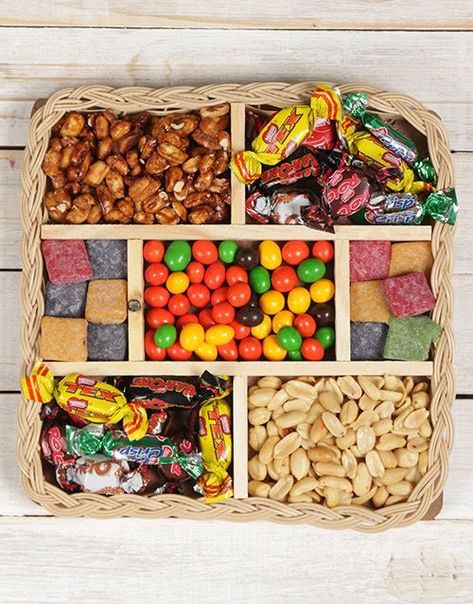 Mixed sweets and nuts Office Snacks, Birthday Gifts For Men, Rainbow Food, Food Snack, Man Birthday, Mens Birthday Gifts, Gifts For Men, Nuts, Snack Recipes