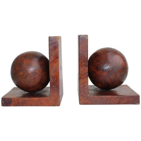 For Sale on 1stdibs - Art Deco bookends in wood. Rich Decor, Wood Bookends, Wooden Bookends, Vintage Bookends, Round Art, Wooden Crate, Wooden Art, Old Wood, Interior Design Projects