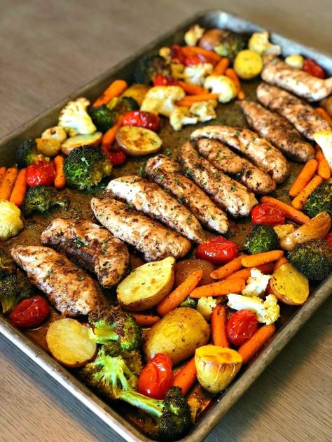 One Pan Balsamic Chicken, Sommer Mad, Summer Meal, Healthy Supper, Balsamic Chicken, Makanan Diet, Health Dinner, Summer Dishes, Healthy Benefits