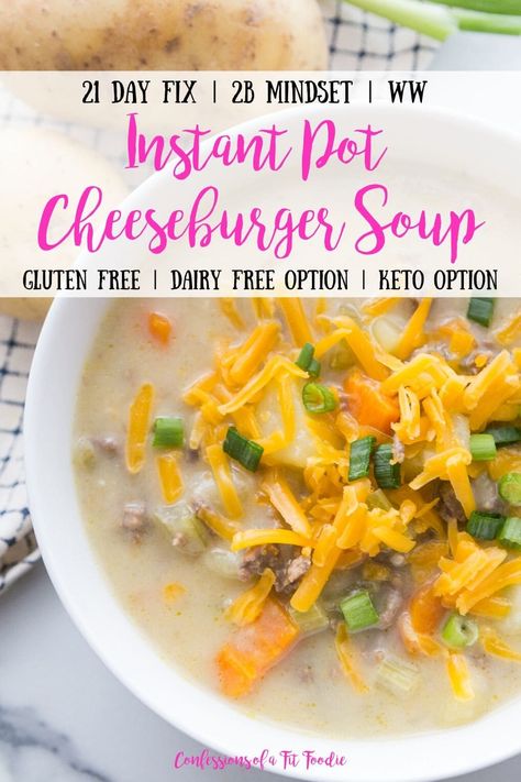 Keto Cheeseburger Soup Crock Pot, 21 Day Fix Recipes Soup, 21 Day Fix Soups, 21 Day Fix Soup Recipes, 2b Mindset Crockpot Recipes, 2b Mindset Soup Recipes, 21 Day Fix Ground Beef Recipes, 21 Day Fix Crockpot Recipes, 2b Mindset Snacks