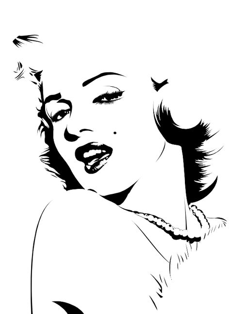 Marilyn Monroe v.1 by stupendousdan21 Matilda And Leon Art, Marilyn Monroe Stencil, Marilyn Monroe Drawing, Marilyn Monroe Tattoo, Loves You, Marilyn Monroe Painting, Marilyn Monroe Artwork, Marilyn Monroe Art, Deco Originale