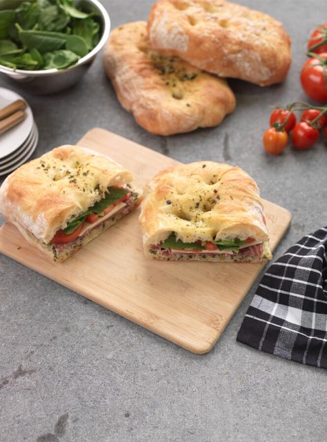 Mediterranean Sandwich on Turkish Bread - COBS Bread Turkish Sandwich, Turkish Bread Recipe, Mediterranean Sandwich, Cob Bread, Turkish Bread, Bakery Interior, Bread Bakery, Halal Recipes, Spinach And Cheese