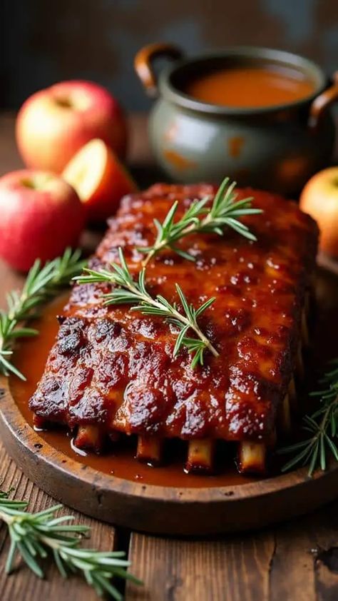 Harmoniously crafted, these apple cider braised pork ribs promise fall-off-the-bone tenderness and rich flavors—discover the secret to this cozy meal! Apple Cider Ribs, Boneless Ribs Recipe, Apple Cider Braised Pork, Cider Braised Pork, Apple Cider Pork, Braised Pork Ribs, Boneless Pork Ribs, Pork Ribs Recipe, Best Pork Recipes