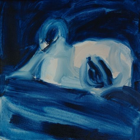 oil on canvas, 30x30 cm Navy Blue Medium Widget, Dark Blue Aesthetic Painting, Dark Blue Painting Aesthetic, Blue Pencil Drawing, Blue Words Aesthetic, Blue Oil Painting Aesthetic, Random Blue Aesthetic, Blue Drawings Aesthetic, Painting Ideas On Canvas Blue