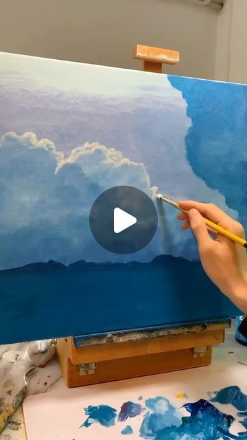 Everyday Art, Sky Art, Tag Your Friends, Sky And Clouds, Abstract Acrylic, Acrylic Paintings, Art Drawing, Art Day, Art Projects