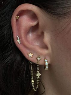 Daith Piercings, Star Cluster, Flat Back Earrings, Getting A Tattoo, Jewellery Marketing, Minimalist Tattoos, Daith Piercing, Diamond Star, Minimalist Tattoo