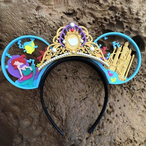 3d Printed Minnie Ears, Disney Mickey Ears Diy, 3d Printed Disney Ears, Disney 3d Printing Ideas, Mickey Ears Diy, Under The Sea 3d, Minnie Mouse Ears Diy, Disneyland 2024, Ears Inspiration