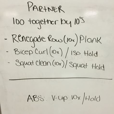 Partner workout warm up. "I go you go" until you've reached 100 together by 10's #carenwithac29 #cleancutfit #partnerworkout #cleaneating You Go I Go Workout, I Go You Go Workout, Plank Row, Tough Workouts, 300 Workout, Squat Hold, Physically Fit, Boot Camp Workout, Partner Workout