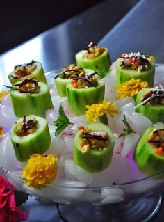 Crunchy Cucumber Cups – Naturally Nidhi Cucumber Bites Appetizers, Mexican Vegetable Soup, Cucumber Cups, Chaat Recipe, Vegetarian Snacks Recipes, Crunchy Snack, Appetizer Bites, Chaat Masala, Vegetarian Snacks