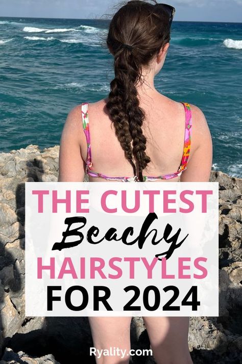 Ooooh these are easy summer hairstyle ideas to recreate on yourself! I'm def copying some of these for beach days Double Braided Ponytail, Spring Break Hairstyles, Beach Day Hair, Trendy Summer Hairstyles, Easy Beach Hairstyles, College Hairstyles, Lake Hair Styles, Summer Braids, Vacation Hairstyles