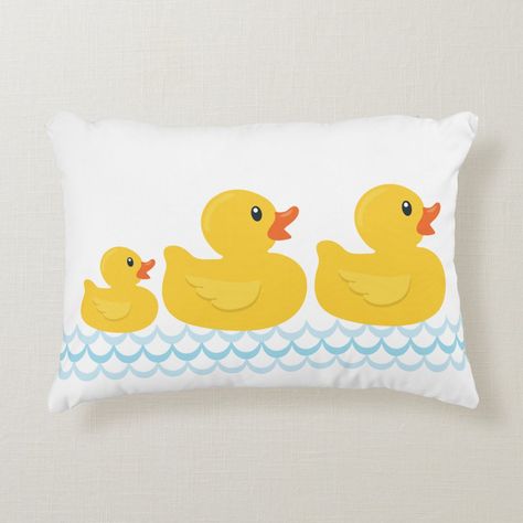 Nursery Pillow, Nursery Pillows, Rubber Ducky, Kid Room Decor, Ducks, Baby Nursery, Little One, Kids Room